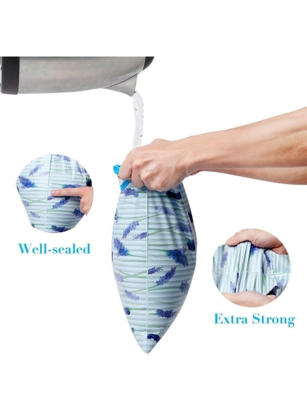 25 10X13 Poly Mailers Lavender Flowers Shipping Envelopes Bags PRICE IS FIRM - Picture 9 of 11